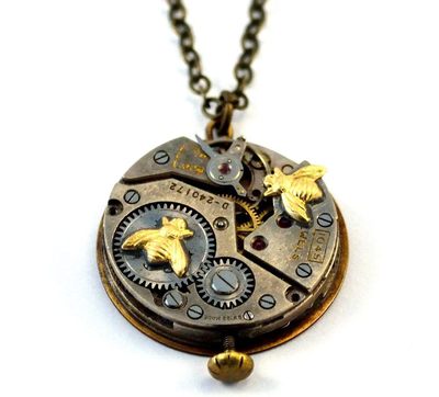 Steampunk Worker Bee Necklace